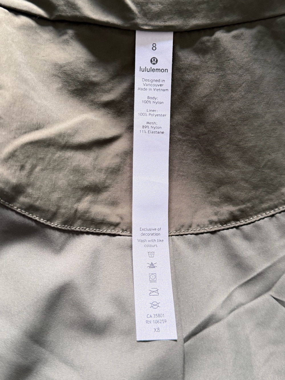 lululemon athletica Olive Green Effortless Jacket - Picture 5 of 7